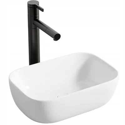 Immagine prodotto di Lavabo da appoggio in Vetroceramica, bianco, ovale, lucido, 37 x 25,5 cm
