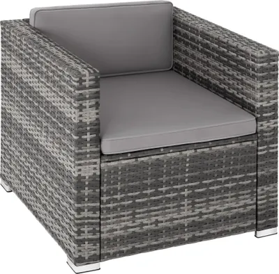 Image de Fauteuil en rotin Lignano - gris