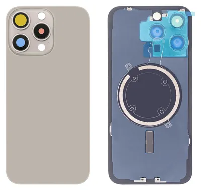Produktbild von iPhone 15 Pro Max Backcover Titan Natur