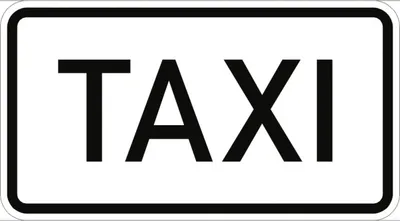 Produktbild von Verkehrsschild VZ1050-30, Taxi, Alu, RA2, 600x330 mm