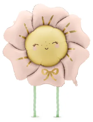 Produktbild von PartyDeco FB273-081RM, Spielzeugballon, Folie, Pink, Abbildung, Universal, Flower (shape)