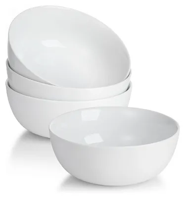 Produktbild von Müslischale 600 ml, 4er Set, Keramik, weiß, für Dessert