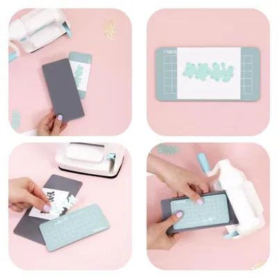 Produktbild von Magic Mat® Mini Selbstheilende Schneidematte für Mini Evolution von We R Memory Keepers | Ideal für die Nutzung mit Ihrer Stanzmaschine | Türkis - Maße 12,5 x 6,5 cm