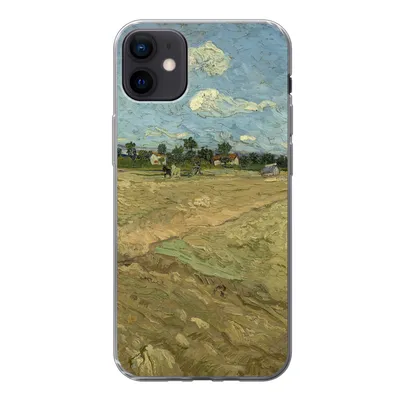 Produktbild von MuchoWow® Handyhülle Schutzhülle Hülle für iPhone 12 mini Gepflügte Felder - Vincent van Gogh Silikon Softcase Handy Hülle - Bild