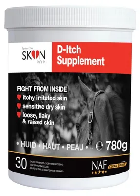 Immagine prodotto di D-Itch Supplement è un integratore alimentare efficace contro l'irritazione cutanea, non solo per i pigliamosche