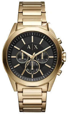 Obrázok produktu pre Pánske hodinky ARMANI EXCHANGE AX2611, zlaté, módne, na plávanie.
