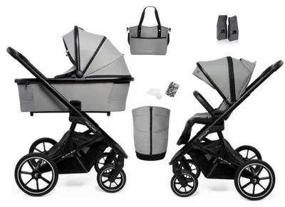 Zdjęcie produktu dla Muuvo Slick 2.0 wózek wielofunkcyjny 2w1 Light Grey