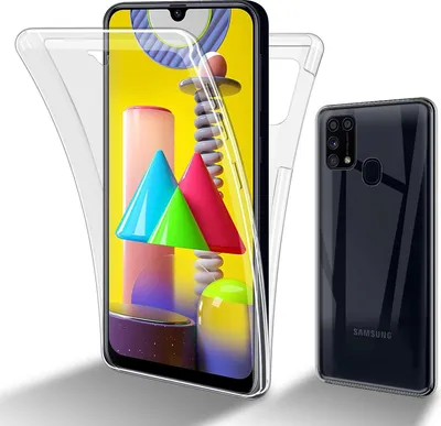 Produktbild von Cadorabo Schutzhülle für Samsung Galaxy M31 Hülle in natur 360° Etui Full Body Handyhülle Cover Case