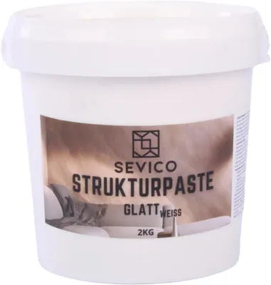 Produktbild von Strukturpaste 2kg glatt Weiß Acryl Struktur Effektpaste Modellierpaste DIY Deko