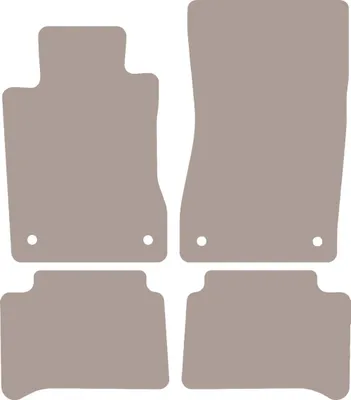 Obrázek produktu pro Velurové autokoberce pro Mercedes E W211 sedan, kombi (2002-2009) - béžová sada koberečků LUX (4 kusy)
