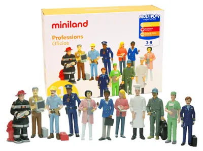 Productafbeelding van Beroepen Figuren Set 11 Stuks 12,5 cm Diversiteit Bewustzijn