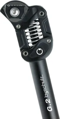 Produktbild von BySchulz Federsattelstütze G.2 Ø27,2mm, 350mm, schwarz, hart 100-130kg
