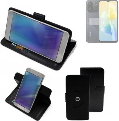 Produktbild von K-S-Trade® Case Schutzhülle Handyhülle kompatibel mit Blackview Oscal Flat 1C Flipcase Smartphone Cover Handy Schutz Tasche Klapphülle Walletcase
