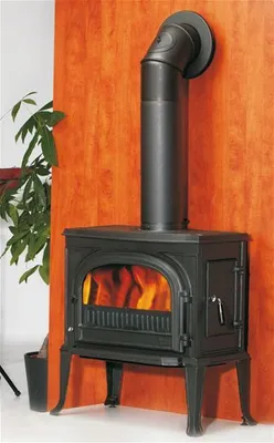 Obrázok produktu pre Globe-fire Uranus kachle na drevo s priestorovým tesnením, liatinové, čierne 7kW