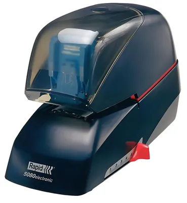 Produktbild von Rapid 20993410, 80 Blätter, 5000 Heftklammern, 5 cm, Metall, Kunststoff, Schwarz