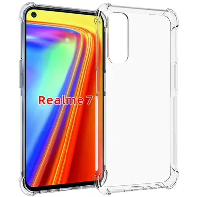 Obrázek produktu pro OPPO Realme 7 Pouzdro, Průhledné Měkké TPU Bumper, Nárazuvzdorné Ochranné Pouzdro pro OPPO Realme 7