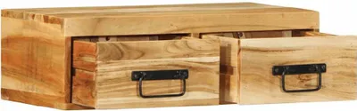 Image de vidaXL Armoire TV murale 60x30x19 cm en bois massif d'acacia