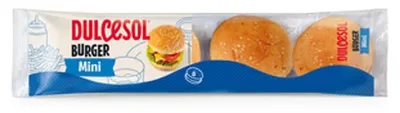 Obrázok produktu pre Mini žemle na hamburgery so sezamom Dulcesol 190 g