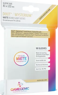 Produktbild von Gamegenic, Matte Dixit Sleeves, Sleeve Color Code: Sand