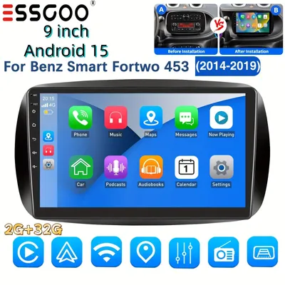 Productafbeelding van Android Autoradio – 9 Inch HD Touchscreen – Multimedia Speler – Navigatiesysteem – Draadloze Android Auto & WiFi