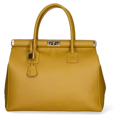 Produktbild von Aleria Handtasche Damen Echtleder Weiß Italy Bianco UNICA 35x26x16 cm