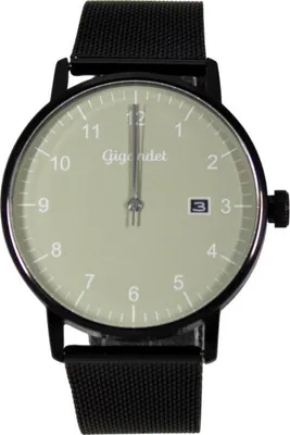 Produktbild von Gigandet Armbanduhr Herren Quarz Schwarz Edelstahl Datum Kaki G26-009