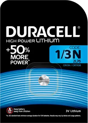 Produktbild von Duracell 003323, Einwegbatterie, Lithium, 3 V, 1 Stück(e), 118 mm, 82 mm