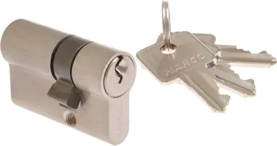 Produktbild von B-Harko 18/30 Zylindereinsatz für Glastüren, Nickel satiniert, 3 Schlüssel