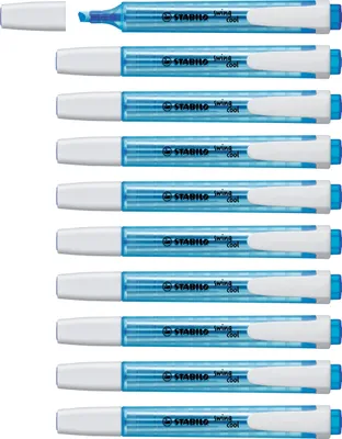 Produktbild von Textmarker - STABILO swing cool - 10er Pack - blau