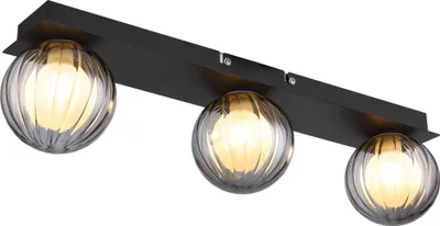 Produktbild von Globo Lighting Deckenleuchte Metall schwarz matt, 3x G9 LED