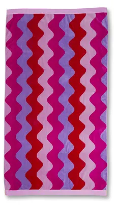 Produktbild von KAAT Amsterdam Strandtuch KA Waves Multi 100x180 Bunt