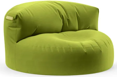 Produktbild von Green Bean® Sitzsack Sofa mit Füllmaterial - Lounge im Sitzsack-Design 90x50cm mit ergonomischer Rückenlehne & waschbarem Bezug - Indoor und Outdoor geeignet in Grün
