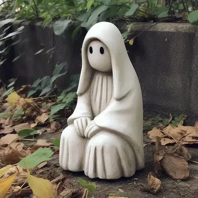Productafbeelding van Halloween-spookfiguurtje, harsen spookbeeldje, Halloween-spookfiguur, tuinspookbeeld, decoratie voor op tafel