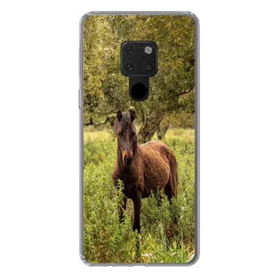 Produktbild von MuchoWow® Handyhülle Schutzhülle Hülle für Huawei P40 Lite Pferd - Wald - Gras Silikon Softcase Handy Hülle - Handy