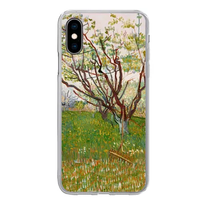 Produktbild von MuchoWow® Handyhülle Schutzhülle Hülle für iPhone X Blühender Obstgarten - Vincent van Gogh Silikon Softcase Handy Hülle - Handyhülle