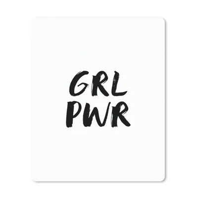 Produktbild von MuchoWow® Mauspad Mousepad Sprichwörter - Grl pwr - Mädchen - Zitate - Kinder 30x40 cm - Mousepads - Maus Mat - Pad - Mausunterlage - Mausmatten