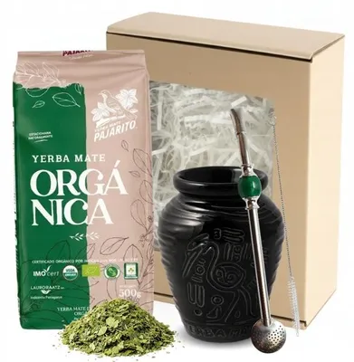 Zdjęcie produktu dla Organiczny Zestaw Prezentowy Yerba Mate: Pajarito+ Akcesoria