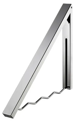 Produktbild von Wandgarderobe, klappbar, Metall, Silber, 58 x 6 x 4 cm