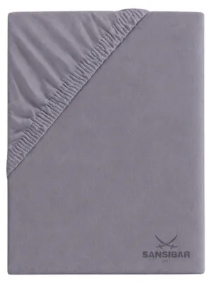 Produktbild von Spannbettlaken SANSIBAR Jersey BL 100x200 cm lila Spannbetttuch