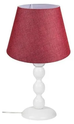 Immagine prodotto di Lampada da tavolo base bianca e paralume colore rosso LAGUNAH272865