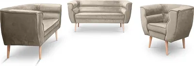 Produktbild von BETTSO Lounge Set im skandinavischen Stil MARO  MG2210 Nussbaum