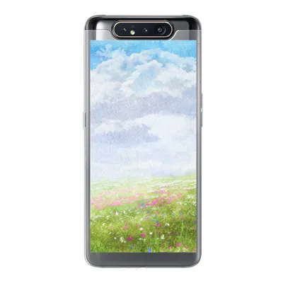 Produktbild von MuchoWow® Handyhülle Schutzhülle Hülle für Samsung Galaxy A80 Aquarell - Blumen - Landschaft Silikon Softcase Handy Hülle - Schutzdeckel
