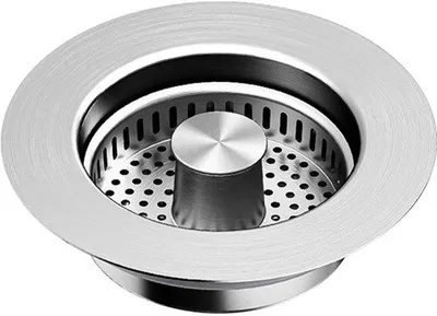 Immagine prodotto di Tappo di scarico-cestello di scarico-raccoglitore di scarico-tappo di scarico per lavastoviglie-tappo di scarico per cucina 75-87mm-lavandino e lavello-tappo di scarico in acciaio inox 3 in 1 pop-up - con cestello anti-intasamento
