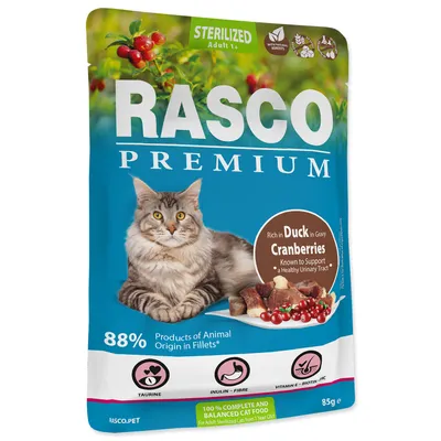 Obrázok produktu pre Kapsička pre mačky sterilizovaná, kačica, brusnice 85 g