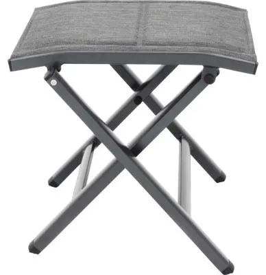 Produktbild von Gartenhocker GARDEN PLACE Eve anthrazit mit Gestell aus robustem Aluminium, belastbar bis 100 kg