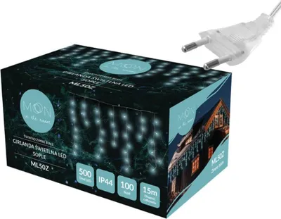 Immagine prodotto di Luci di fata (500 LED, 100 ghiaccioli, 15 m, bianco freddo)