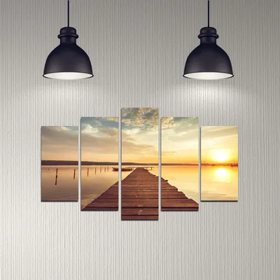 Produktbild von Wallity, 5DMDF- MLD2912, Bunt, Leinwandbilder, 110 x 60 cm, 100% MDF (Dicke: 3 mm)