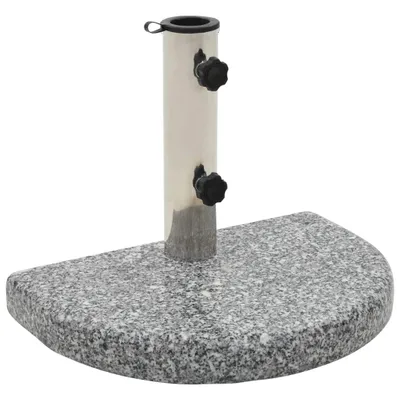 Immagine prodotto di vidaXL Supporto per ombrellone in granito 10 kg curvo grigio
