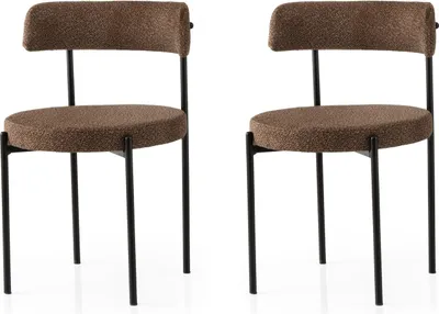 Immagine prodotto di Skye Decor, Gını - 4019 V2, nero, set di sedie (2 pezzi), 48,5 x 75,5 x 50,5 cm, 100% FERRO