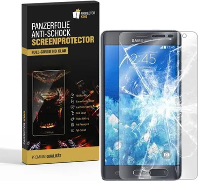 Produktbild von 2x Panzerfolie für Samsung Galaxy Note Ege FULL COVER Displayschutzfolie HD KLAR